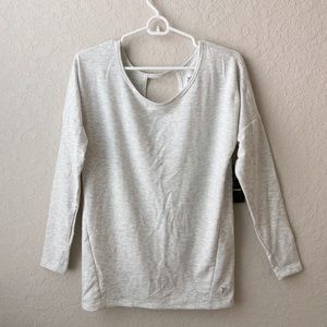 NWT Light Gray Long-sleeved Active Wear Top